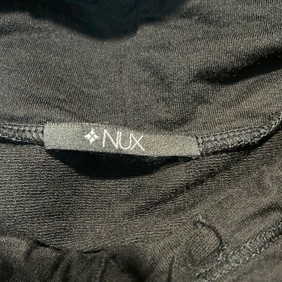 𝅺nux Ricky Black Cowl Neck Perforated Long Sleeve Pullover Sz L - Picture 11 of 14